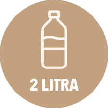 Kapacitet 2 litra